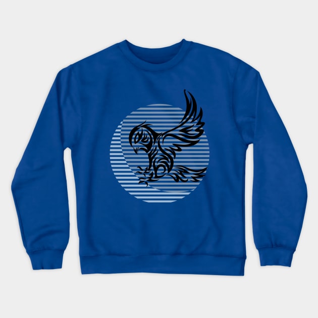 Owl Bird Tribal Crewneck Sweatshirt by martinussumbaji